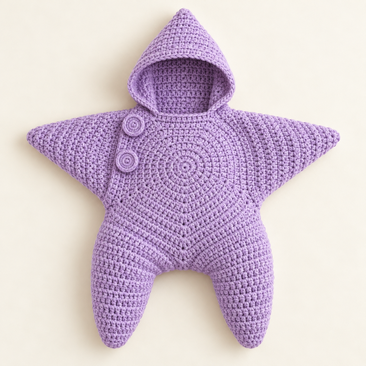 MiniStar Baby Starfish Romper — Hooded Outfit