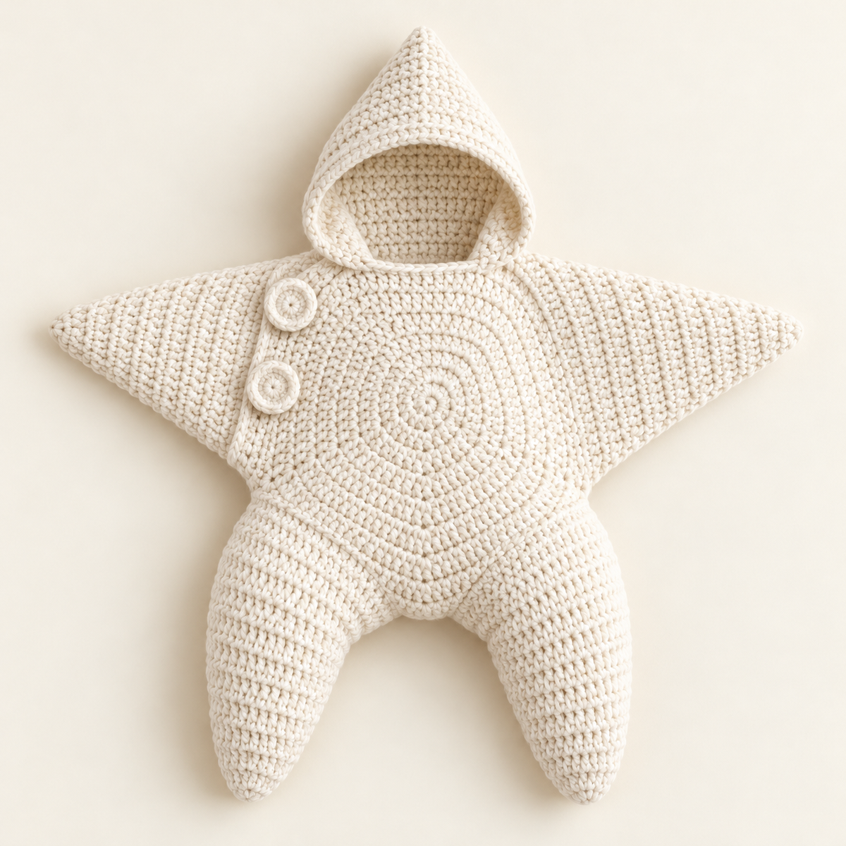 MiniStar Baby Starfish Romper — Hooded Outfit